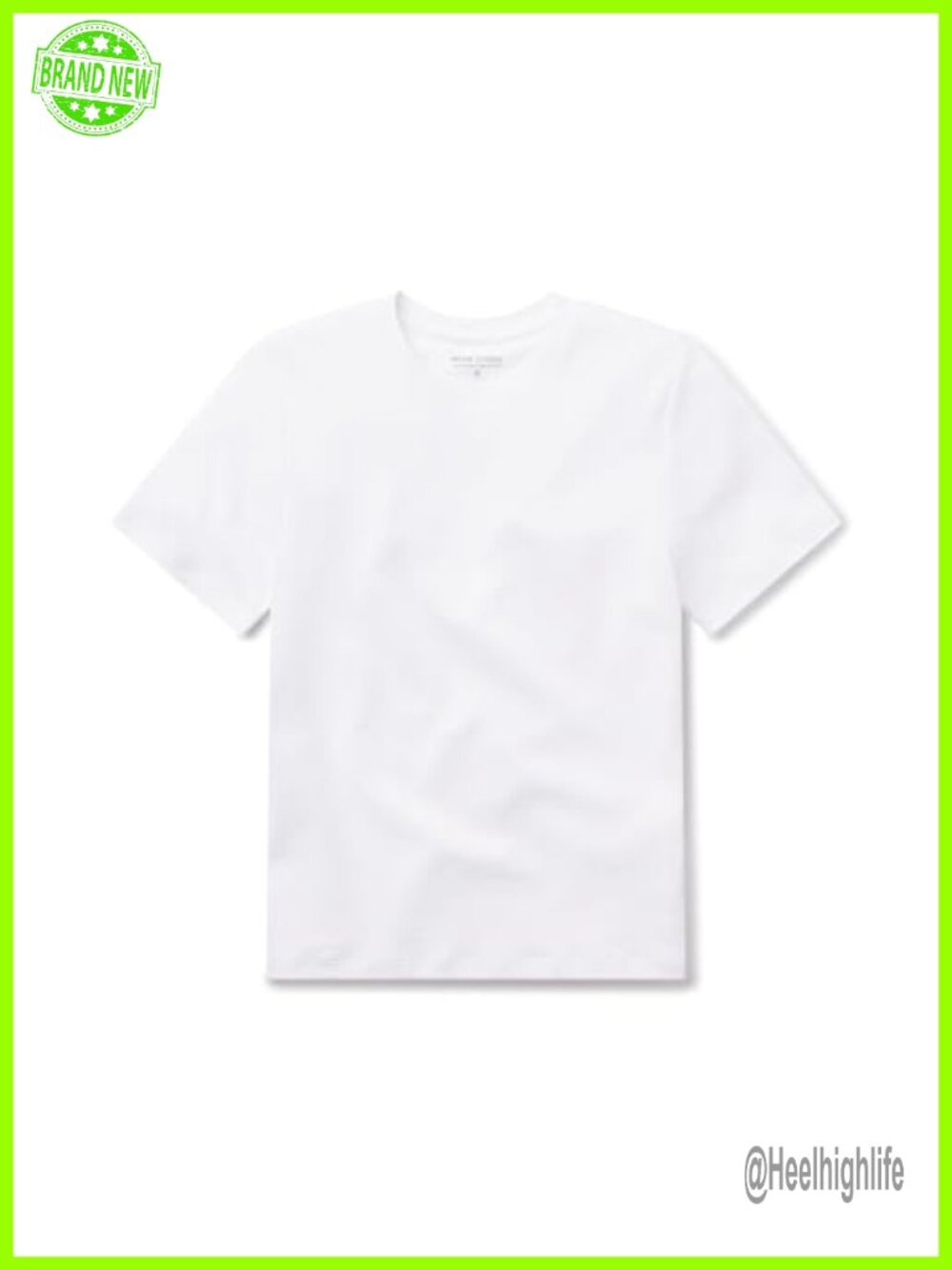Organic Peruvian Pima Cotton Crew Neck Tee Relaxed Fit Short Sleeve